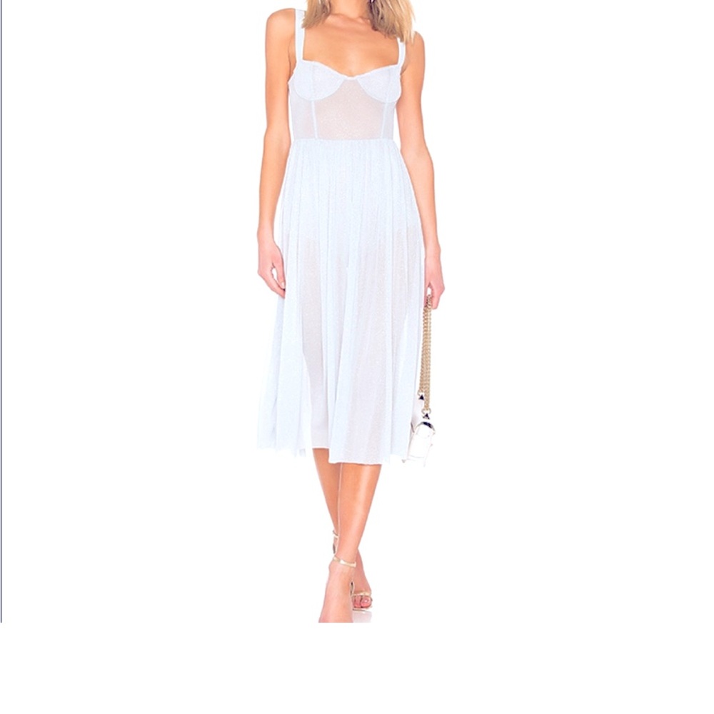 Majorelle ‘Rina’ dress in size S, light blue/gray